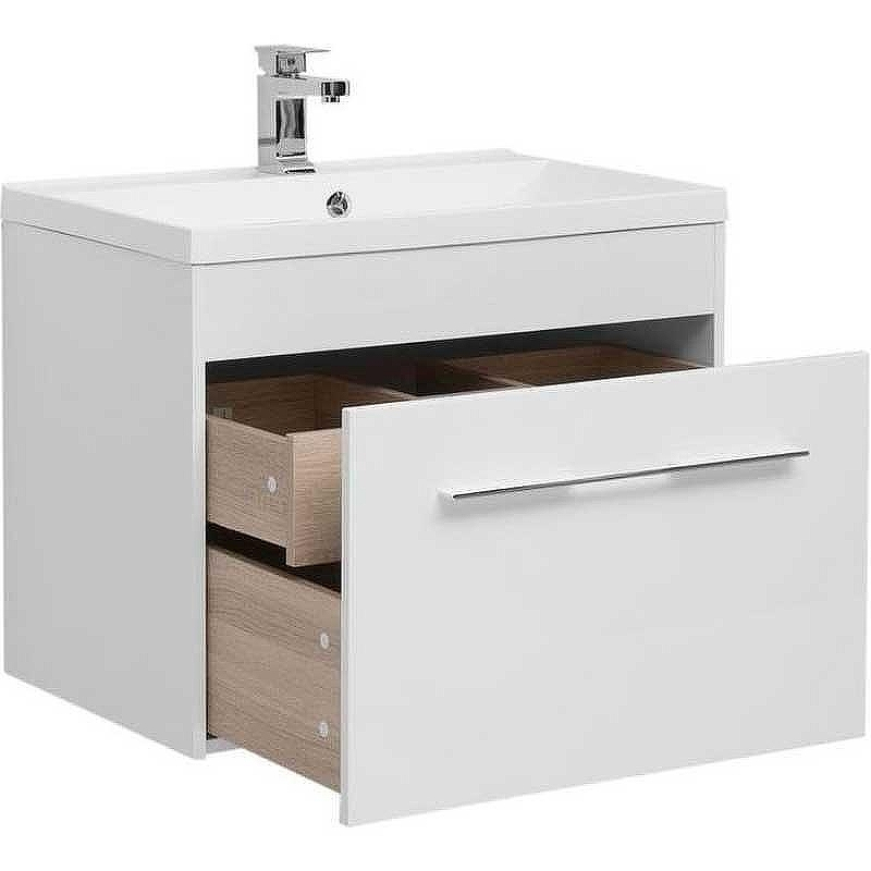 Тумба с раковиной Aquanet Августа 75 225439 подвесная Белая, купить, цена, заказать, магазин, доставка, скидка, промокод, купить, цена, заказать, магазин, доставка, скидка, промокод