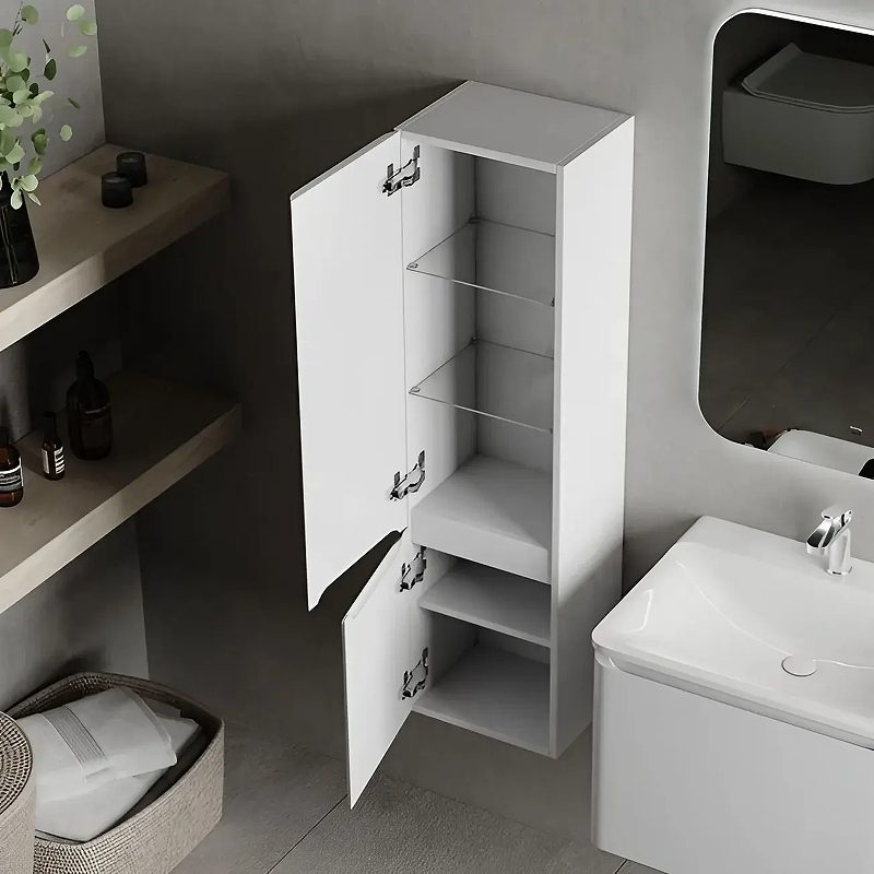 Шкаф пенал AQUAme S4 33 AQM9004GM подвесной цвет Серый, купить, цена, заказать, магазин, доставка, скидка, промокод, купить, цена, заказать, магазин, доставка, скидка, промокод