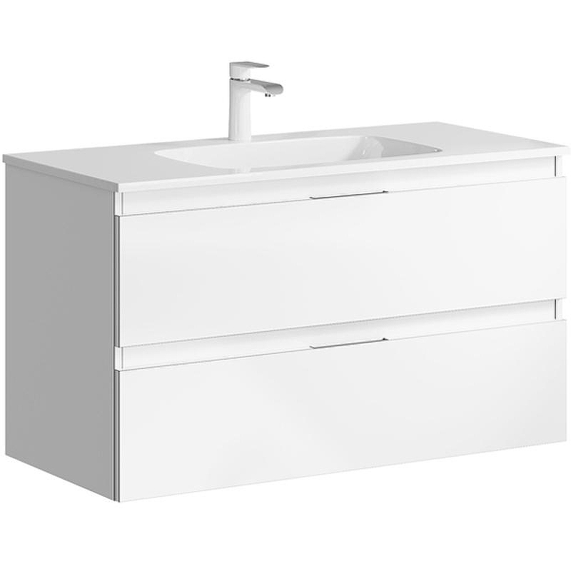 Тумба под раковину Aqwella Accent 100 ACC0110W подвесная Белая, купить, цена, заказать, магазин, доставка, скидка, промокод, купить, цена, заказать, магазин, доставка, скидка, промокод