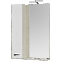 Зеркало со шкафом Aquaton Бекка PRO 60 1A214602BAC20 с подсветкой Белый Дуб сомерсет, купить, цена, заказать, магазин, доставка, скидка, промокод, купить, цена, заказать, магазин, доставка, скидка, промокод