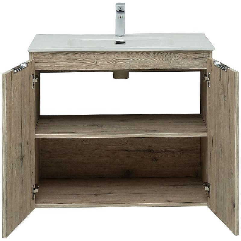 Тумба под раковину Aquanet Алвита New 80 277529 подвесная Дуб Веллингтон, купить, цена, заказать, магазин, доставка, скидка, промокод, купить, цена, заказать, магазин, доставка, скидка, промокод