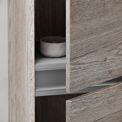 Шкаф пенал Sancos Urban 35 PUR35EG подвесной Дуб Галифакс натуральный