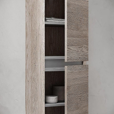 Шкаф пенал Sancos Urban 35 PUR35EG подвесной Дуб Галифакс натуральный