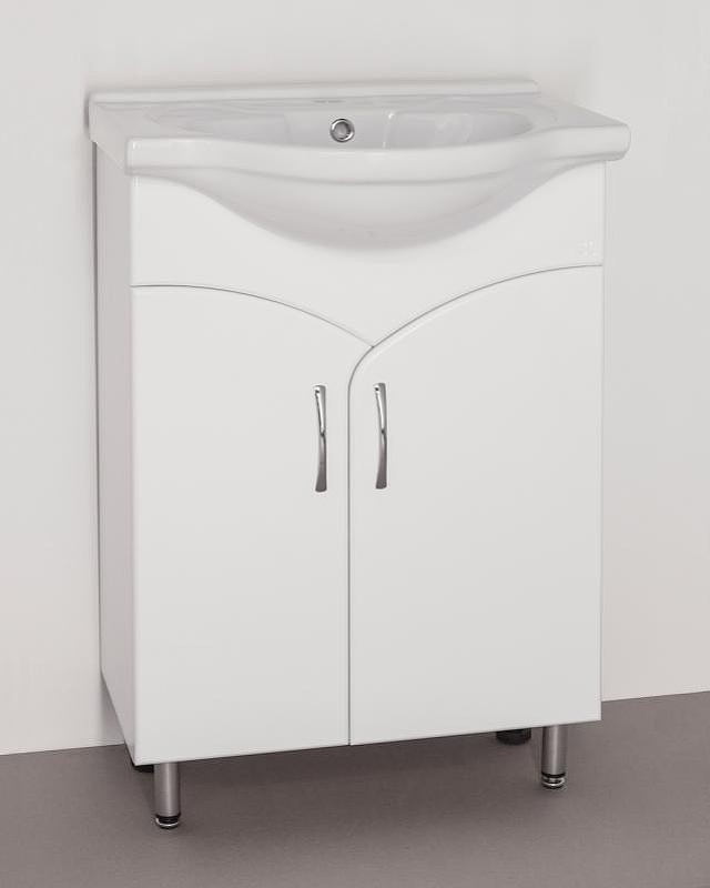 Тумба под раковину Style Line Эко Стандарт 15 Байкал 60 Белый глянец, купить, цена, заказать, магазин, доставка, скидка, промокод, купить, цена, заказать, магазин, доставка, скидка, промокод