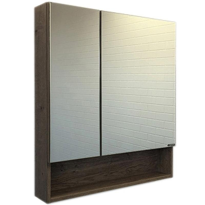 Зеркальный шкаф Comforty Никосия 70 00-00008851 Дуб темный, купить, цена, заказать, магазин, доставка, скидка, промокод, купить, цена, заказать, магазин, доставка, скидка, промокод