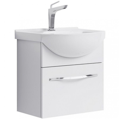 Тумба под раковину Aqwella Аллегро 50 Agr.01.05/1 подвесная Белая