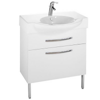 Тумба под раковину Jacob Delafon Presquile 80 EB927-J5 Белый глянец, купить, цена, заказать, магазин, доставка, скидка, промокод, купить, цена, заказать, магазин, доставка, скидка, промокод