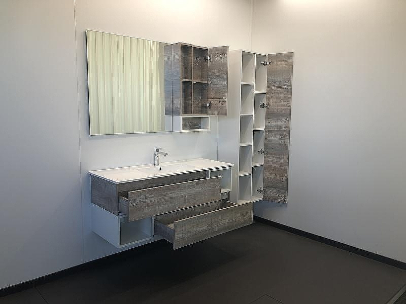 Зеркало со шкафом Comforty Турин 120 00004137136 Дуб бежевый, купить, цена, заказать, магазин, доставка, скидка, промокод, купить, цена, заказать, магазин, доставка, скидка, промокод