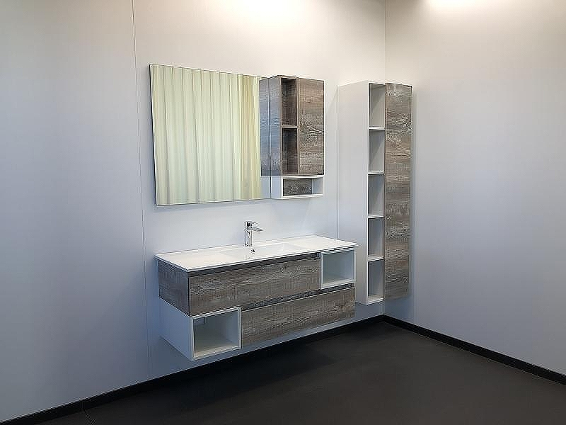 Зеркало со шкафом Comforty Турин 120 00004137136 Дуб бежевый, купить, цена, заказать, магазин, доставка, скидка, промокод, купить, цена, заказать, магазин, доставка, скидка, промокод