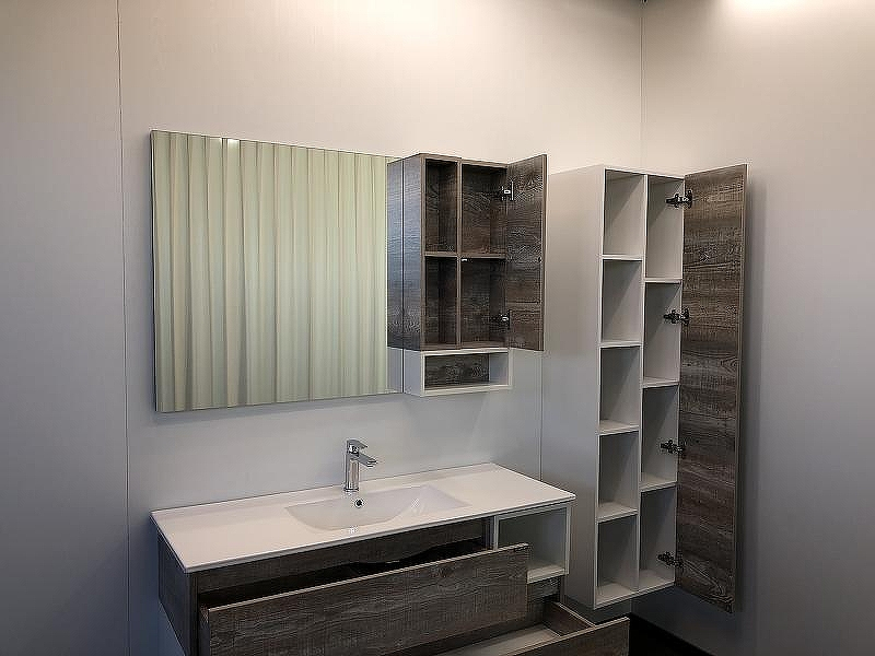 Зеркало со шкафом Comforty Турин 120 00004137136 Дуб бежевый, купить, цена, заказать, магазин, доставка, скидка, промокод, купить, цена, заказать, магазин, доставка, скидка, промокод