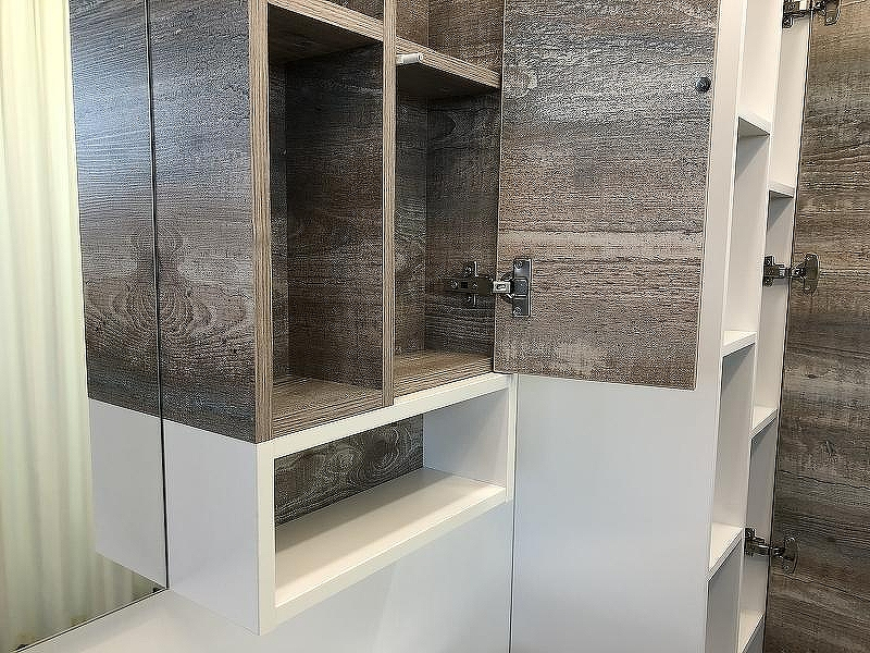 Зеркало со шкафом Comforty Турин 120 00004137136 Дуб бежевый, купить, цена, заказать, магазин, доставка, скидка, промокод, купить, цена, заказать, магазин, доставка, скидка, промокод