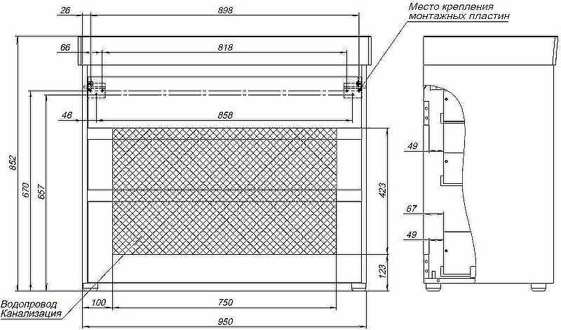Тумба под раковину Aquanet Nova Lite 100 302478 Белый глянец, купить, цена, заказать, магазин, доставка, скидка, промокод, купить, цена, заказать, магазин, доставка, скидка, промокод