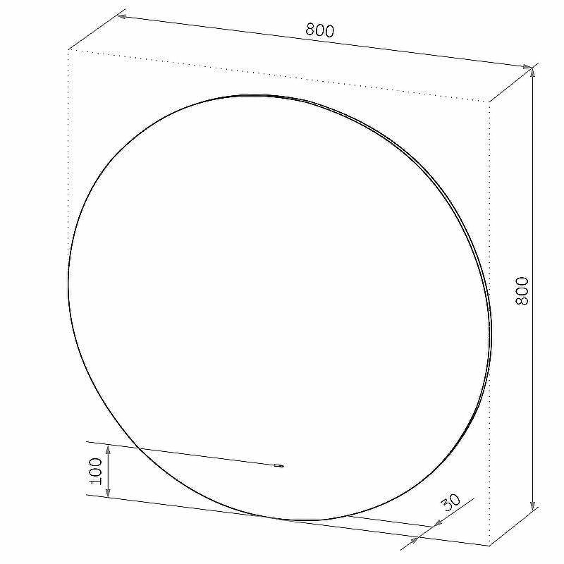 Зеркало Континент Ajour D 800 ЗЛП105 с подсветкой с бесконтактным выключателем, купить, цена, заказать, магазин, доставка, скидка, промокод, купить, цена, заказать, магазин, доставка, скидка, промокод