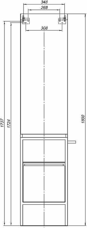 Шкаф пенал Allen Brau Priority 40 L 1.31006.WM Белый матовый, купить, цена, заказать, магазин, доставка, скидка, промокод, купить, цена, заказать, магазин, доставка, скидка, промокод