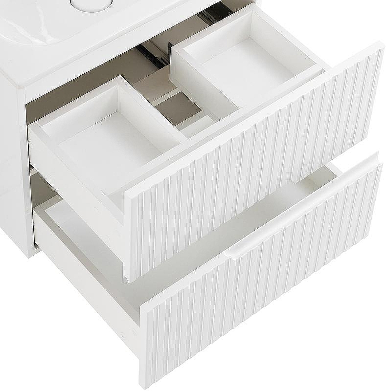 Тумба под раковину Cezares Duet 60 DUET-600-2C-SO-BO подвесная Bianco Opaco, купить, цена, заказать, магазин, доставка, скидка, промокод, купить, цена, заказать, магазин, доставка, скидка, промокод