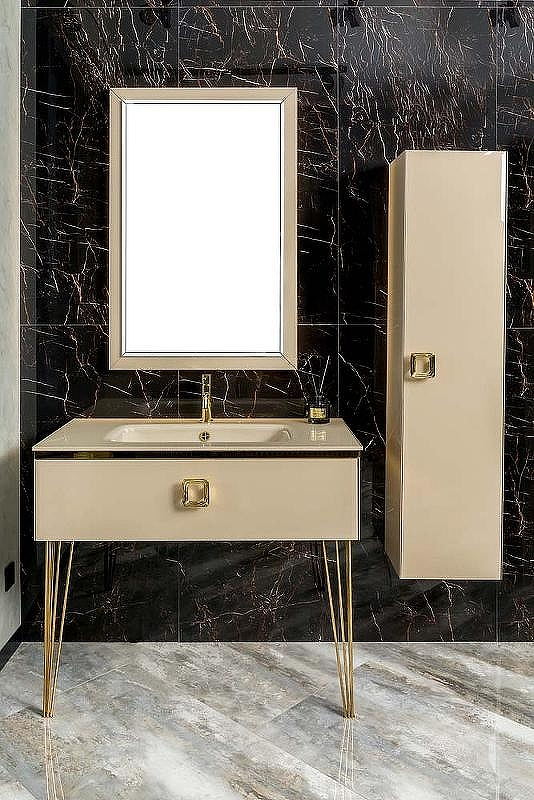 Тумба под раковину Boheme Armadi Art Lucido 100 770-100-CP подвесная Капучино, купить, цена, заказать, магазин, доставка, скидка, промокод, купить, цена, заказать, магазин, доставка, скидка, промокод