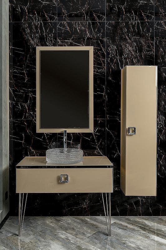 Тумба под раковину Boheme Armadi Art Lucido 100 770-100-CP подвесная Капучино, купить, цена, заказать, магазин, доставка, скидка, промокод, купить, цена, заказать, магазин, доставка, скидка, промокод