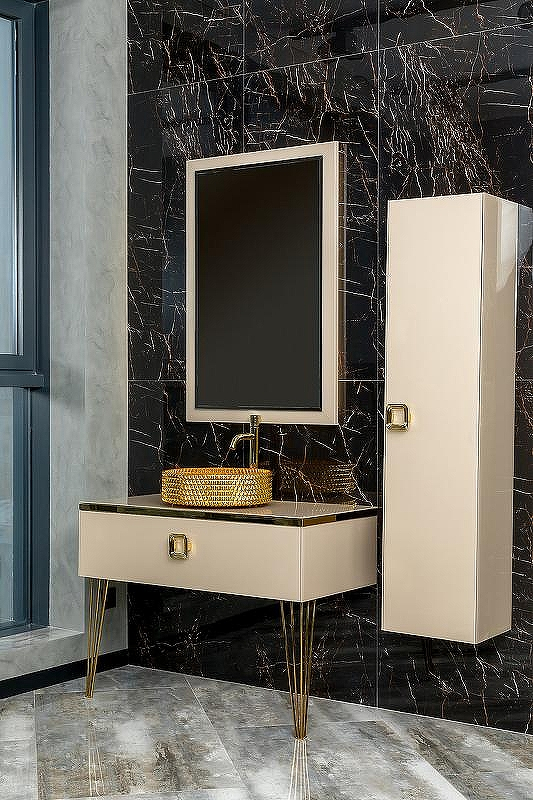 Тумба под раковину Boheme Armadi Art Lucido 100 770-100-CP подвесная Капучино, купить, цена, заказать, магазин, доставка, скидка, промокод, купить, цена, заказать, магазин, доставка, скидка, промокод