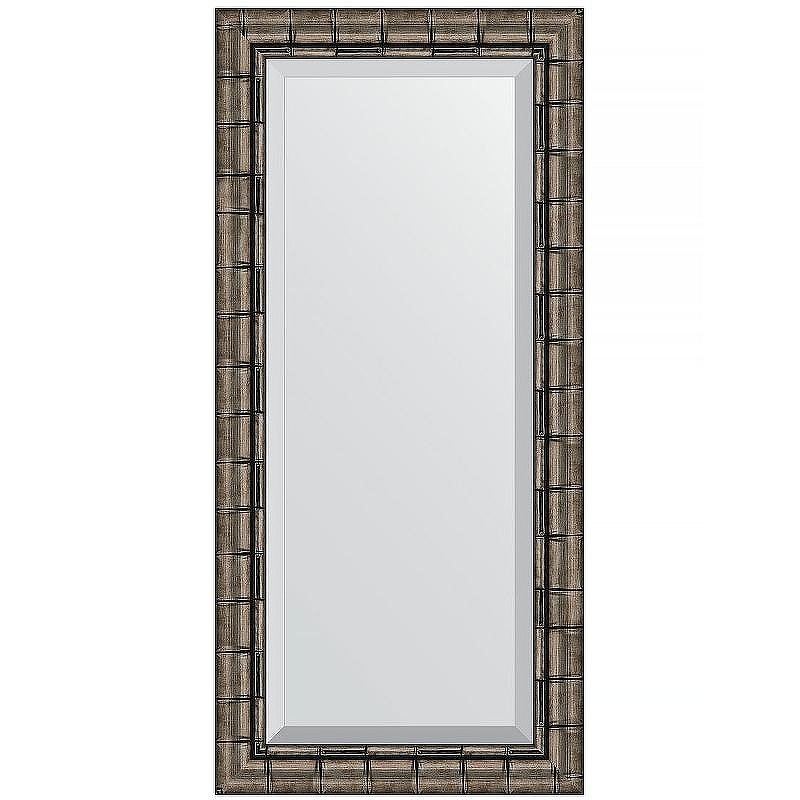 Зеркало Evoform Exclusive 113х53 BY 1146 с фацетом в багетной раме - Серебряный бамбук 73, купить, цена, заказать, магазин, доставка, скидка, промокод, купить, цена, заказать, магазин, доставка, скидка, промокод