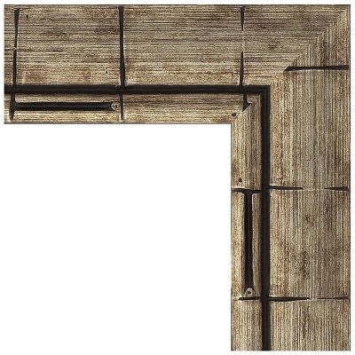 Зеркало Evoform Exclusive 113х53 BY 1146 с фацетом в багетной раме - Серебряный бамбук 73