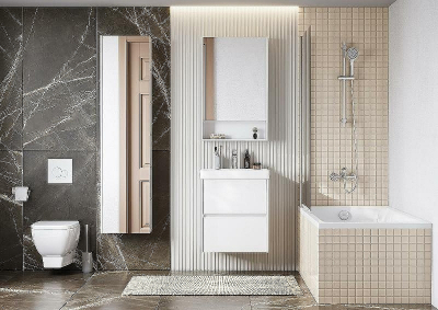 Зеркальный шкаф Aquaton Сканди 55 1A252102SD010 Белый