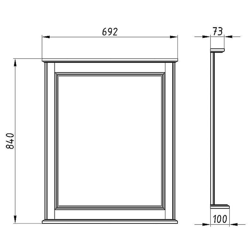 Зеркало ASB-Woodline Венеция 70 11940 Белое с патиной Серебро, купить, цена, заказать, магазин, доставка, скидка, промокод, купить, цена, заказать, магазин, доставка, скидка, промокод