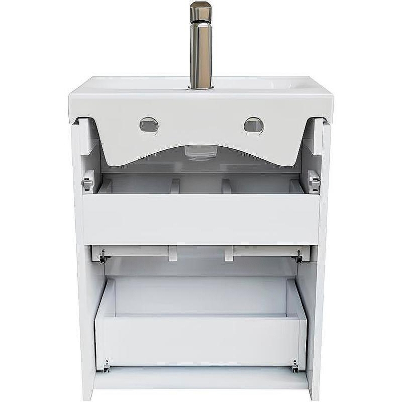 Тумба с раковиной Iddis Zodiac 50 ZOD5CB0i95K подвесная Белая матовая, купить, цена, заказать, магазин, доставка, скидка, промокод, купить, цена, заказать, магазин, доставка, скидка, промокод