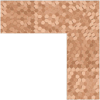 Зеркало Evoform Definite 76х56 BY 3050 в багетной раме - Соты медь 70