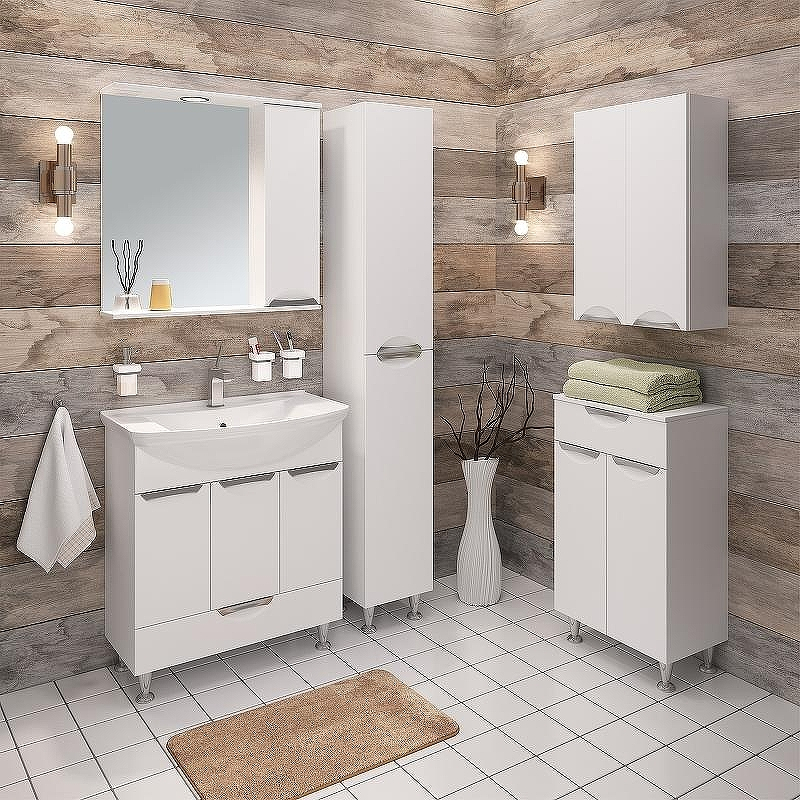 Тумба под раковину Runo Барселона 75 00000001032 Белая, купить, цена, заказать, магазин, доставка, скидка, промокод, купить, цена, заказать, магазин, доставка, скидка, промокод