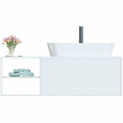 Тумба с раковиной SanVit Оскар 120 R koskar120R подвесная Белая