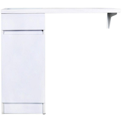 Тумба с раковиной Orange Sistema 100 L STK-40TUW+RAL с бельевой корзиной Белая