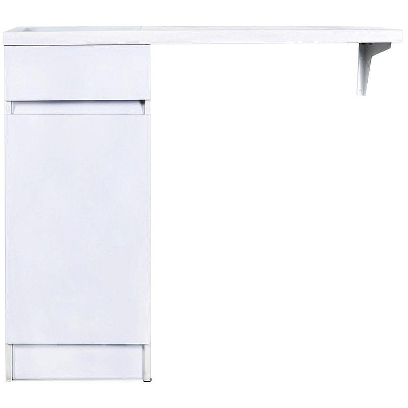 Тумба с раковиной Orange Sistema 100 L STK-40TUW+RAL с бельевой корзиной Белая, купить, цена, заказать, магазин, доставка, скидка, промокод, купить, цена, заказать, магазин, доставка, скидка, промокод