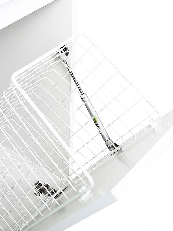 Тумба с раковиной Orange Sistema 100 L STK-40TUW+RAL с бельевой корзиной Белая, купить, цена, заказать, магазин, доставка, скидка, промокод, купить, цена, заказать, магазин, доставка, скидка, промокод