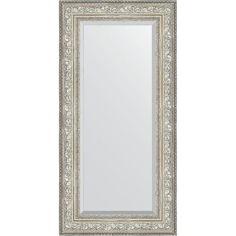 Зеркало Evoform Exclusive 120х60 BY 3504 с фацетом в багетной раме - Виньетка серебро 109, купить, цена, заказать, магазин, доставка, скидка, промокод, купить, цена, заказать, магазин, доставка, скидка, промокод