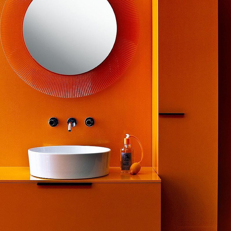 Шкаф пенал Laufen Kartell 30 R 4.0815.2.033.635.1 подвесной Оранжевый глянцевый, купить, цена, заказать, магазин, доставка, скидка, промокод, купить, цена, заказать, магазин, доставка, скидка, промокод