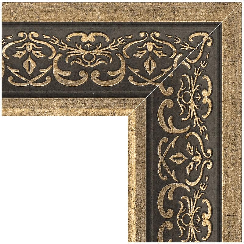 Зеркало Evoform Exclusive 159х69 BY 3579 с фацетом в багетной раме - Вензель серебряный 101, купить, цена, заказать, магазин, доставка, скидка, промокод, купить, цена, заказать, магазин, доставка, скидка, промокод