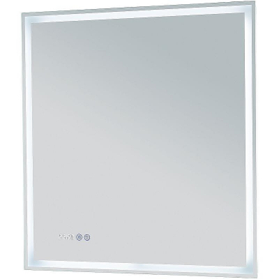 Зеркало Aquanet Оптима 70 288964 с подсветкой с сенсорным выключателем, часами и подогревом