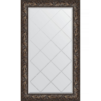Зеркало Evoform Exclusive-G 133х79 BY 4244 с гравировкой в багетной раме - Византия бронза 99