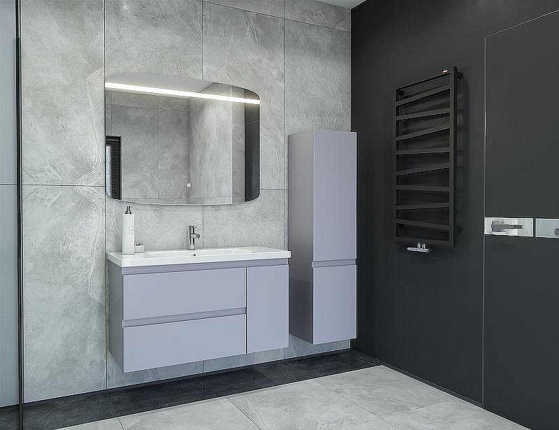 Шкаф пенал Caprigo Forte 35 R 36150R-SF028 подвесной Серый матовый, купить, цена, заказать, магазин, доставка, скидка, промокод, купить, цена, заказать, магазин, доставка, скидка, промокод