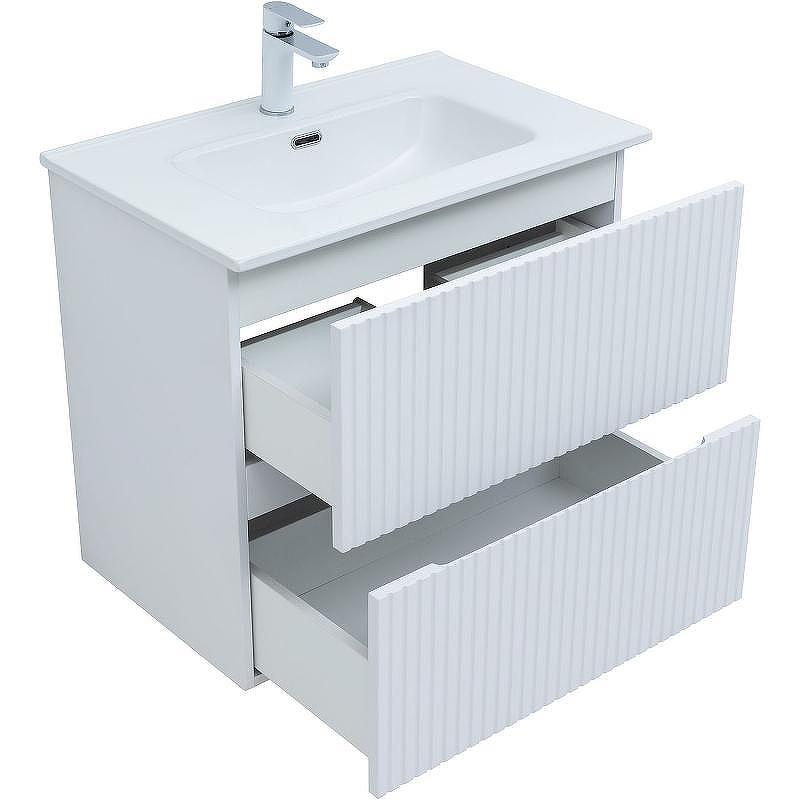 Тумба под раковину Aquanet Джейн 70 313285 подвесная Белая матовая, купить, цена, заказать, магазин, доставка, скидка, промокод, купить, цена, заказать, магазин, доставка, скидка, промокод