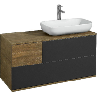 Тумба под раковину Aquaton Терра 105 1A246901TEKA0 подвесная Дуб кантри Антрацит, купить, цена, заказать, магазин, доставка, скидка, промокод, купить, цена, заказать, магазин, доставка, скидка, промокод