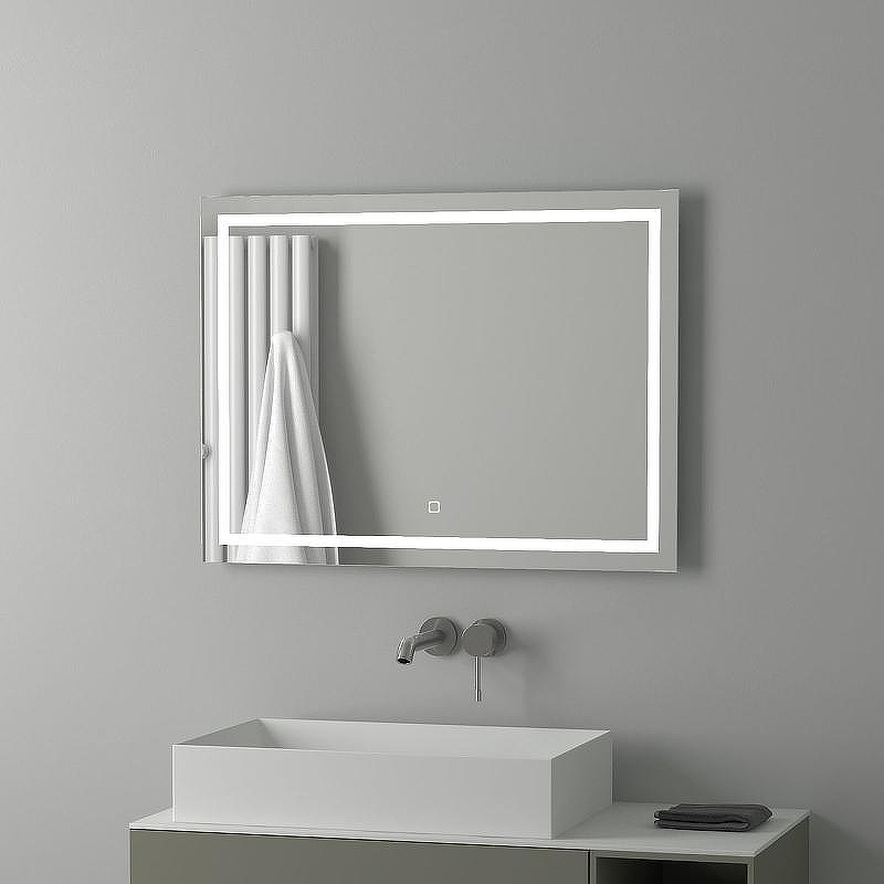 Зеркало Evoform Ledline 60x80 BY 2435 с подсветкой 24 W - сенсорный выключатель, купить, цена, заказать, магазин, доставка, скидка, промокод, купить, цена, заказать, магазин, доставка, скидка, промокод
