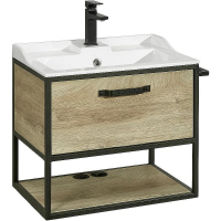 Тумба под раковину Aquaton Лофт Фабрик 65 1A242301LTDU0 подвесная Дуб эндгрейн, купить, цена, заказать, магазин, доставка, скидка, промокод, купить, цена, заказать, магазин, доставка, скидка, промокод