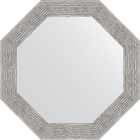 Зеркало Evoform Octagon 77х77 BY 3810 в багетной раме - Волна хром 90, купить, цена, заказать, магазин, доставка, скидка, промокод, купить, цена, заказать, магазин, доставка, скидка, промокод