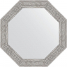 Зеркало Evoform Octagon 77х77 BY 3810 в багетной раме - Волна хром 90, купить, цена, заказать, магазин, доставка, скидка, промокод, купить, цена, заказать, магазин, доставка, скидка, промокод