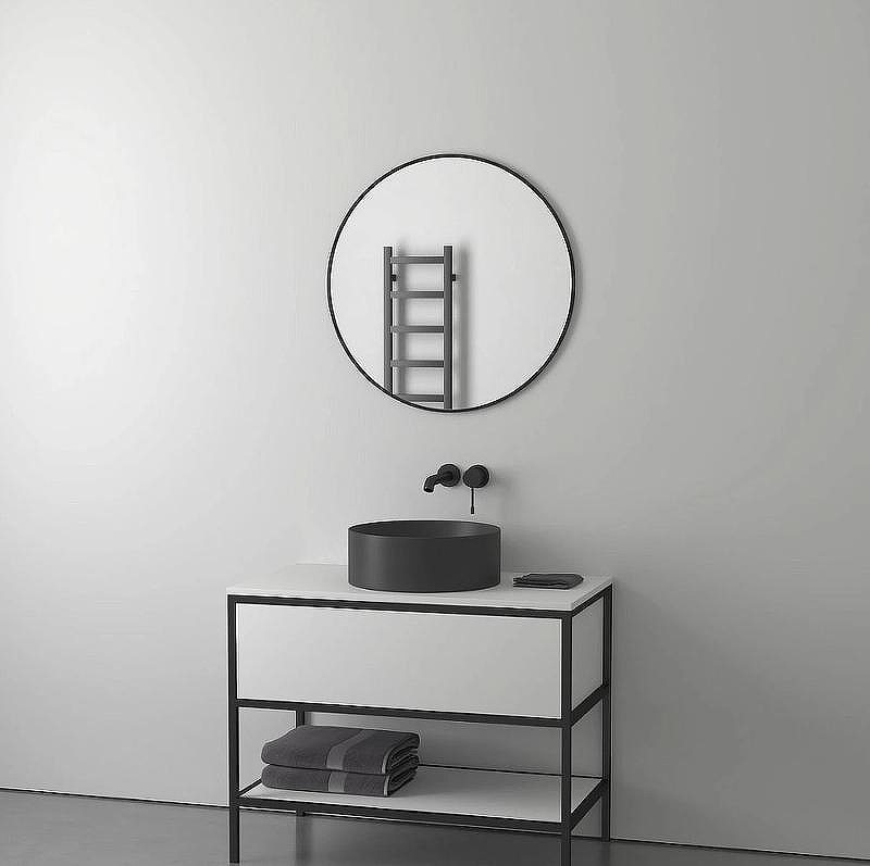 Зеркало Evoform Impressive d70 BY 7544 в раме - Черный цвет, купить, цена, заказать, магазин, доставка, скидка, промокод, купить, цена, заказать, магазин, доставка, скидка, промокод