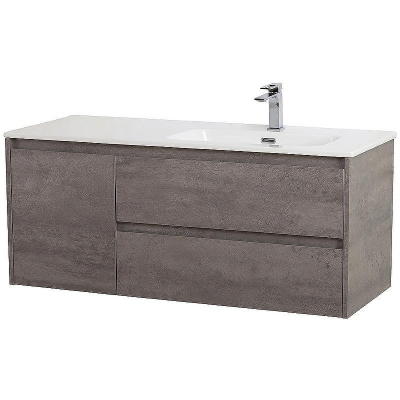 Тумба под раковину BelBagno Kraft 120 R KRAFT-1200-2C-1A-SO-CG-R подвесная Cemento Grigio