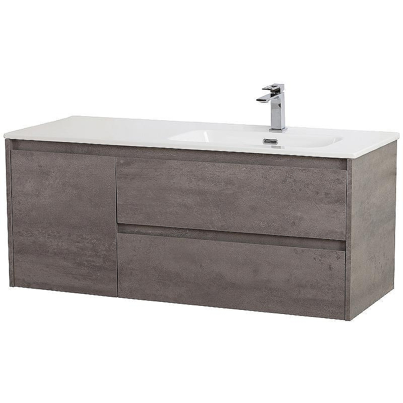 Тумба под раковину BelBagno Kraft 120 R KRAFT-1200-2C-1A-SO-CG-R подвесная Cemento Grigio, купить, цена, заказать, магазин, доставка, скидка, промокод, купить, цена, заказать, магазин, доставка, скидка, промокод
