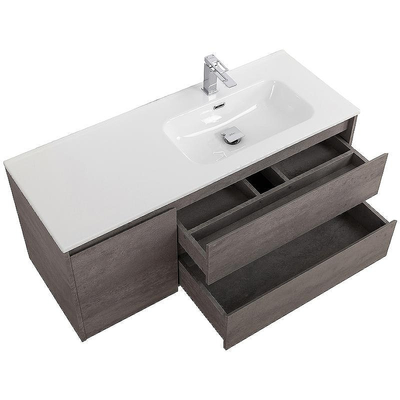 Тумба под раковину BelBagno Kraft 120 R KRAFT-1200-2C-1A-SO-CG-R подвесная Cemento Grigio, купить, цена, заказать, магазин, доставка, скидка, промокод, купить, цена, заказать, магазин, доставка, скидка, промокод