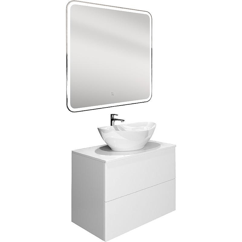 Тумба с раковиной Orange Otto 75 Ot-75TuMDF+G56 Белая, купить, цена, заказать, магазин, доставка, скидка, промокод, купить, цена, заказать, магазин, доставка, скидка, промокод